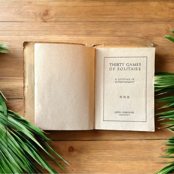 VINTAGE Solitaire Card Game Books Bundle - 1924 & 1928 - Picture 7 of 16